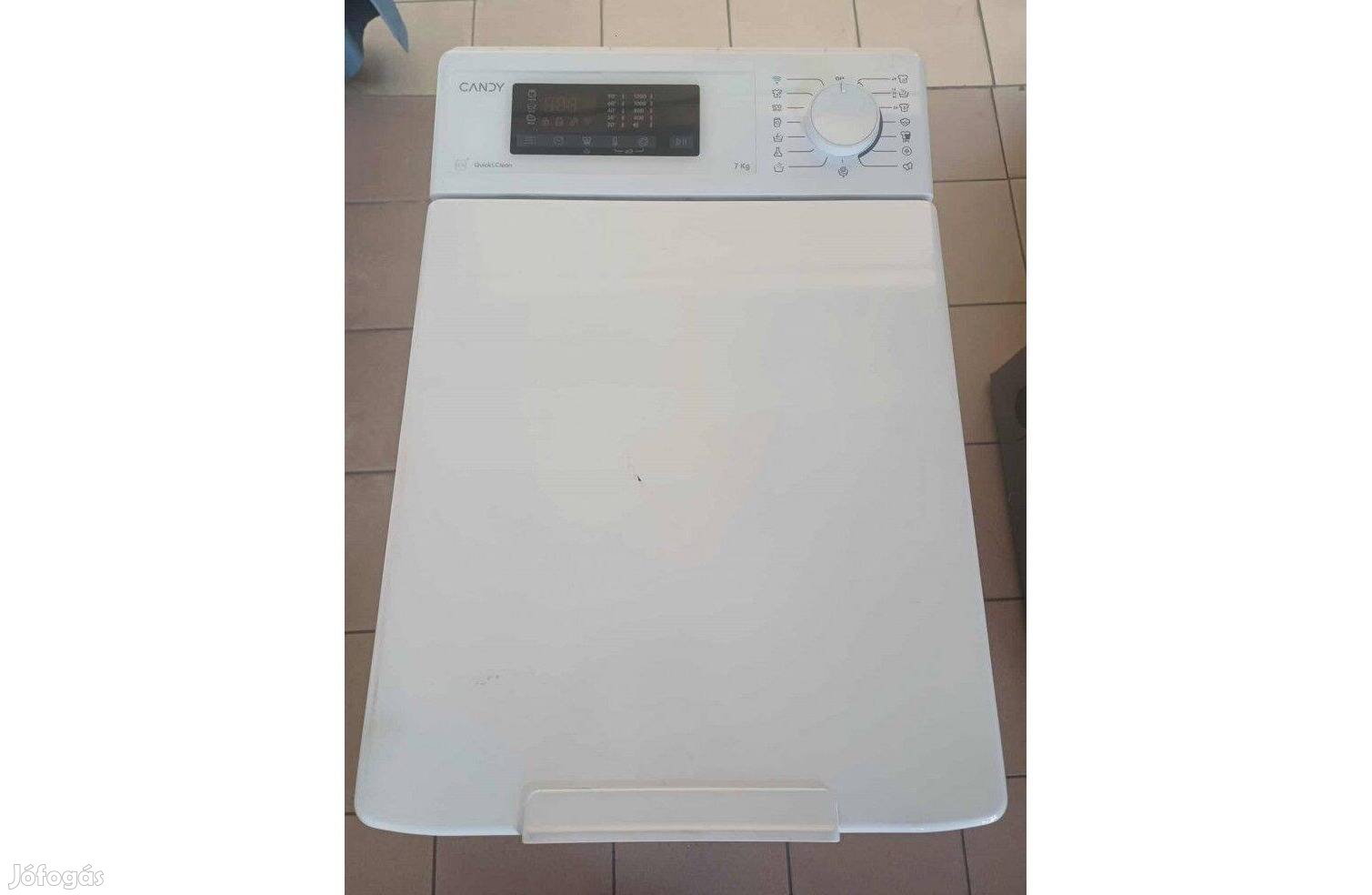 Outlet Candy TCA273D3-S felültöltős mosógép [O246] 6 hó garival